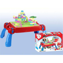 10198659 Plástico Multi-Functional Aprendendo Tabela Building Block Toy Mesa de Estudo para Crianças En71 / 6p